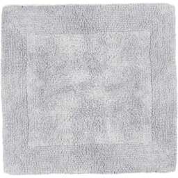 Allure Bath Fashions Elegance Dove Grey Reversible Square Bath Mat 55 x 55cm - Size: 53 x 55cm - Wilko