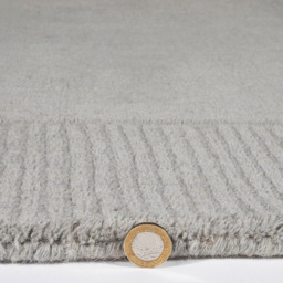 Esselle Home Esme Silver Wool Rug 60 x 230cm - Wilko - thumbnail 5