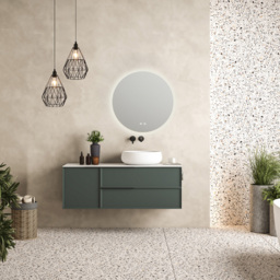 Sorrelis Riven Tunable LED Frameless Mirror 60cm - Size: 60 x 60 x 3cm - Multi - Wilko - thumbnail 3