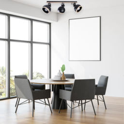 Milagro Oval Black Ceiling Lamp 230V - Size: 18 x 62 x 23cm - Wilko - thumbnail 3