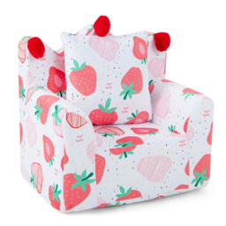 Costway Pink Kids Armchair with Pillow - Size: 59 x 59 x 46cm - Wilko - thumbnail 3