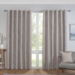 Divante Alden Thermal Curtains - Dove Grey/183cm/168cm - Wilko - thumbnail 1