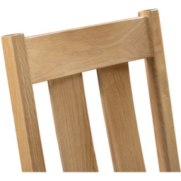 Julian Bowen Cotswold Set of 2 Oak and Veener Grey Dining Chair - Wood - Wilko - thumbnail 6