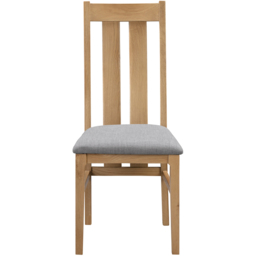 Julian Bowen Cotswold Set of 2 Oak and Veener Grey Dining Chair - Wood - Wilko - thumbnail 5