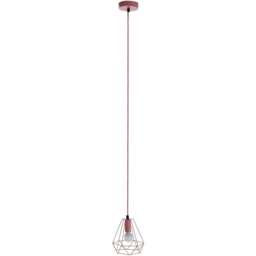 Premier Housewares Beli Pink Metal Wire Pendant Light - Size: 16 x 16 x 115cm - Wilko