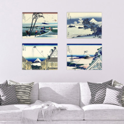 Artery8 Hokusai 36 Views Mount Fuji Temple Wall Art Print 30 x 41cm 9 Pack - Size: 40.5 x 30.5 x 0.3cm - Multi - Wilko - thumbnail 3