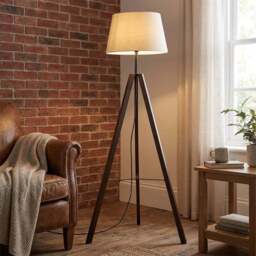 Fallon Tripod Floor Lamp - Wilko - thumbnail 6