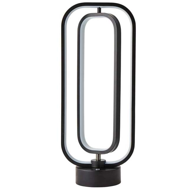ValueLights Infinity Black Adjustable Revolving Integrated LED Table Lamp - Size: 47.3 x 19 x 12.5cm - Wilko - image 1