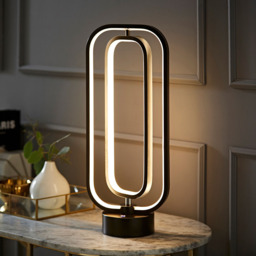 ValueLights Infinity Black Adjustable Revolving Integrated LED Table Lamp - Size: 47.3 x 19 x 12.5cm - Wilko - thumbnail 7
