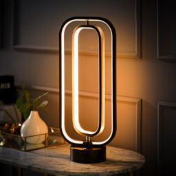 ValueLights Infinity Black Adjustable Revolving Integrated LED Table Lamp - Size: 47.3 x 19 x 12.5cm - Wilko - thumbnail 3