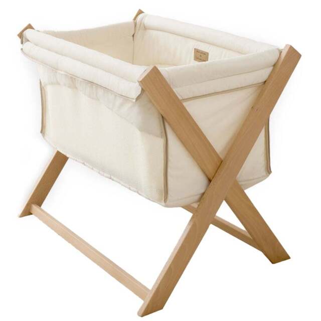 Clair de Lune Baby Cream Organic Foldable Crib - Size: 68 x 54 x 87cm - Wilko - image 1
