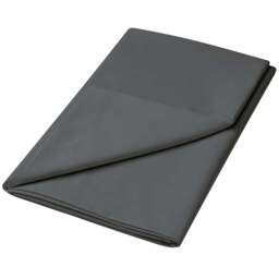 Helena Springfield Super King Size Charcoal Plain Dye Flat Bed Sheet - Wilko - thumbnail 1