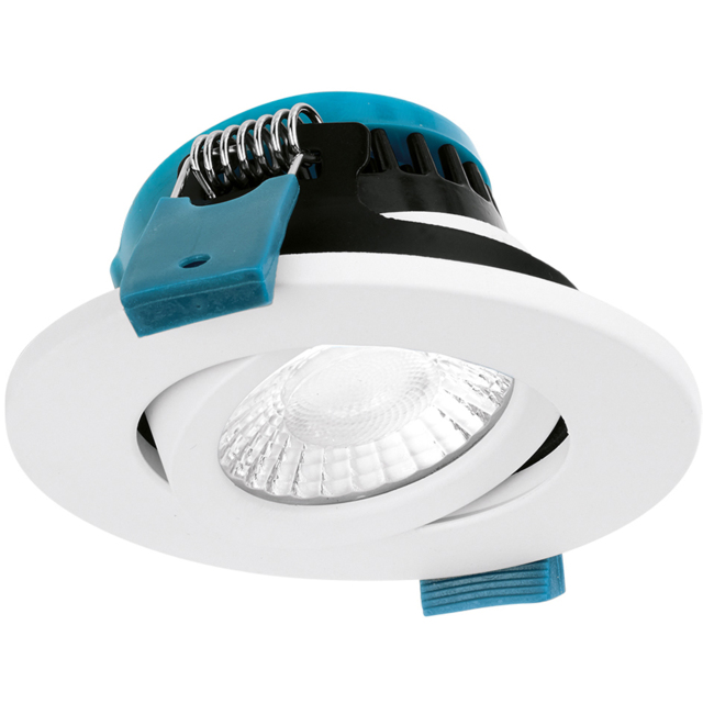 Sorrelis Ravelle Flex Tilt Downlight - Size: 3.8 x 8.7 x 8.7cm - White - Wilko - image 1