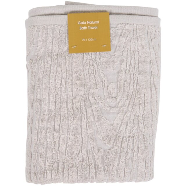 Gaia Bath Towel Natural - Wilko - image 1