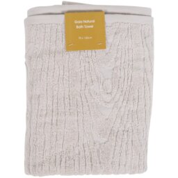 Gaia Bath Towel Natural - Wilko - thumbnail 1
