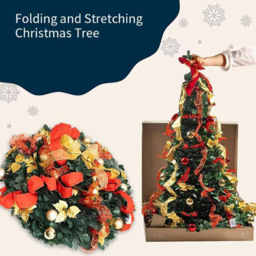 AMOS Pre Lit Warm White LED Pop Up Green Artificial Christmas Tree 6ft - Wilko - thumbnail 4