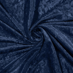 Intimates Navy Blue Plain Crushed Velvet Curtains 168X229cm - Size: W 168 x D 229cm - Wilko - thumbnail 4