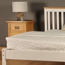 Brooklyn Double White Low Foot End Wooden Bed Frame - Wilko - thumbnail 3