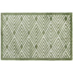 JVL Mega Green Geo Latex Backed Door Mat and Runner Set - Size: 150 x 57 x 4cm - Wilko - thumbnail 3