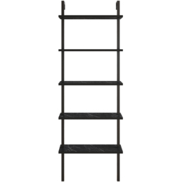 Decorotika Piante 5 Shelf Black Marble Bookshelf - Size: 174 x 60 x 22cm - Wilko - thumbnail 3