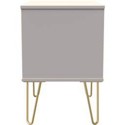 Crowndale Diamond 2 Drawer Kashmir Matt Side Table Ready Assembled - Size: 60 x 58 x 40cm - Wilko - thumbnail 4