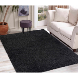 Desire Rugs Oxford Anthracite Plain Shaggy Rug 60 x 110cm - Wilko - thumbnail 5