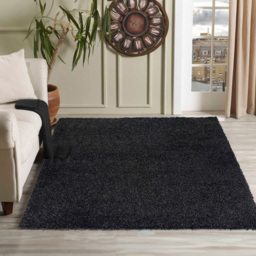 Desire Rugs Oxford Anthracite Plain Shaggy Rug 60 x 110cm - Wilko - thumbnail 3