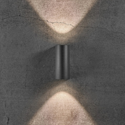 Nordlux Asbol Black Round Wall Light - Size: 15 x 6.7 x 15cm - Wilko - thumbnail 3