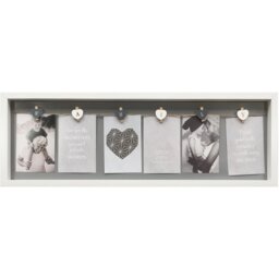 The Port. Co Gallery White Family Peg Box Photo Frame - Size: Multi - Wilko