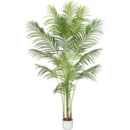 Palm Tree Indoor Artificial Plant 160cm - Size: 160 x 30 x 30cm - Green - MCC - Wilko - thumbnail 1