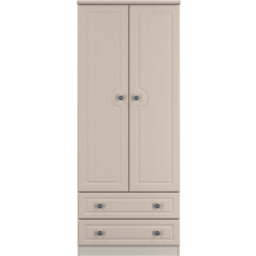 Crowndale Pembroke 2 Door 2 Drawer Kashmir Ash Wardrobe Ready Assembled - Wilko - thumbnail 3