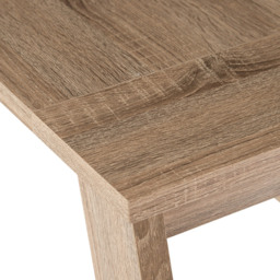Teknik Office Baylor Sonoma Oak Effect Finish Trestle Desk Brown - Size: 74.5 x 140 x 58cm - Wilko - thumbnail 5