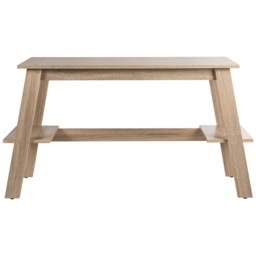 Teknik Office Baylor Sonoma Oak Effect Finish Trestle Desk Brown - Size: 74.5 x 140 x 58cm - Wilko - thumbnail 4