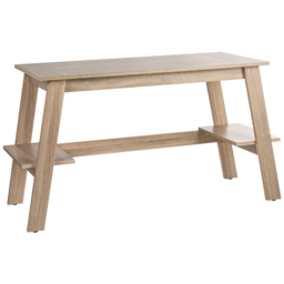 Teknik Office Baylor Sonoma Oak Effect Finish Trestle Desk Brown - Size: 74.5 x 140 x 58cm - Wilko - thumbnail 3