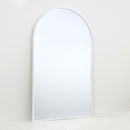 Wide White Metal Arch Mirror - White - The Port. Co Gallery - Wilko - thumbnail 4