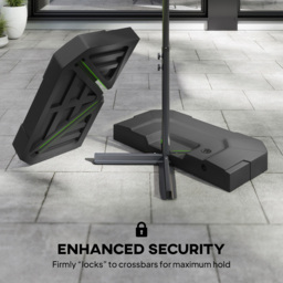 Outsunny Cantilever Parasol Base Weight Set of 2 - Size: 12 x 101 x 101cm - Black - Wilko - thumbnail 7
