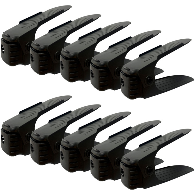 AMOS Black Shoe Slot 10 Pack - Size: 33 x 29 x 11cm - Wilko - image 1