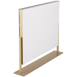 Living and Home Gold Rectangular Hollywood LED Metal Vanity Mirror - Size: 50 x 65 x 10cm - Wilko - thumbnail 4