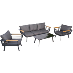 Saltram Sofa Set - Grey - Malay - Wilko - thumbnail 7