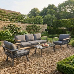 Saltram Sofa Set - Grey - Malay - Wilko - thumbnail 4