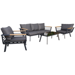 Saltram Sofa Set - Grey - Malay - Wilko - thumbnail 5