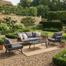 Saltram Sofa Set - Grey - Malay - Wilko - thumbnail 1