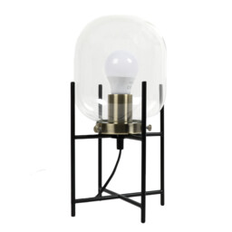 Oliver Black Glass Industrial Table Lamp - Size: 17.9 x 33.5 x 17.9 - Wilko - thumbnail 3