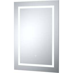 nuie LED Touch Sensor Mirror 700 x 500mm - Size: 700 x 500 x 33mm - Silver - Wilko - thumbnail 1