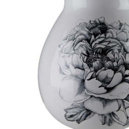 Premier Housewares Medium White Ceramic Vase - Size: 17 x 17 x 21cm - Wilko - thumbnail 4