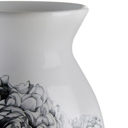 Premier Housewares Medium White Ceramic Vase - Size: 17 x 17 x 21cm - Wilko - thumbnail 5