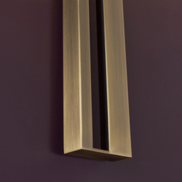Merano Macerata Antique Brass and Mink Wall Lamp - Size: 14 x 32 x 50cm - Brown - Wilko - thumbnail 7