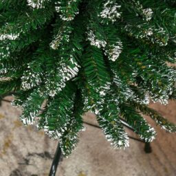 Everglow Snow Dipped Green Artificial Christmas Pencil Tree 6.5ft - Size: 7ft - Wilko - thumbnail 4