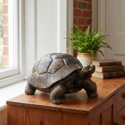 Tortoise Statue - Bronze - Wilko - thumbnail 4