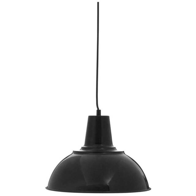 Premier Housewares Black Metal Pendant Light - Size: 30 x 30 x 120cm - Wilko - image 1